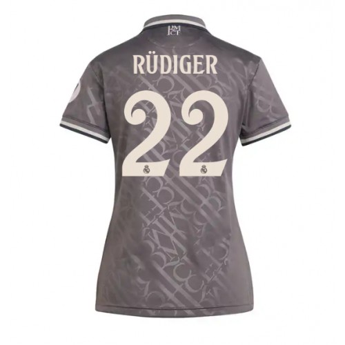 Real Madrid Antonio Rudiger #22 Rezervni Dres za Ženska 2024-25 Kratak Rukav